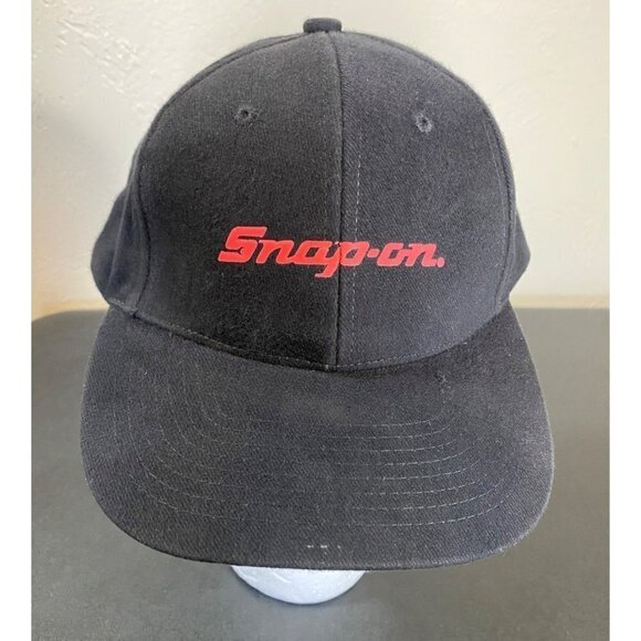 Snap-On Tools Hat Cap Black Denim Jean Material Adjustable - Picture 1 of 9
